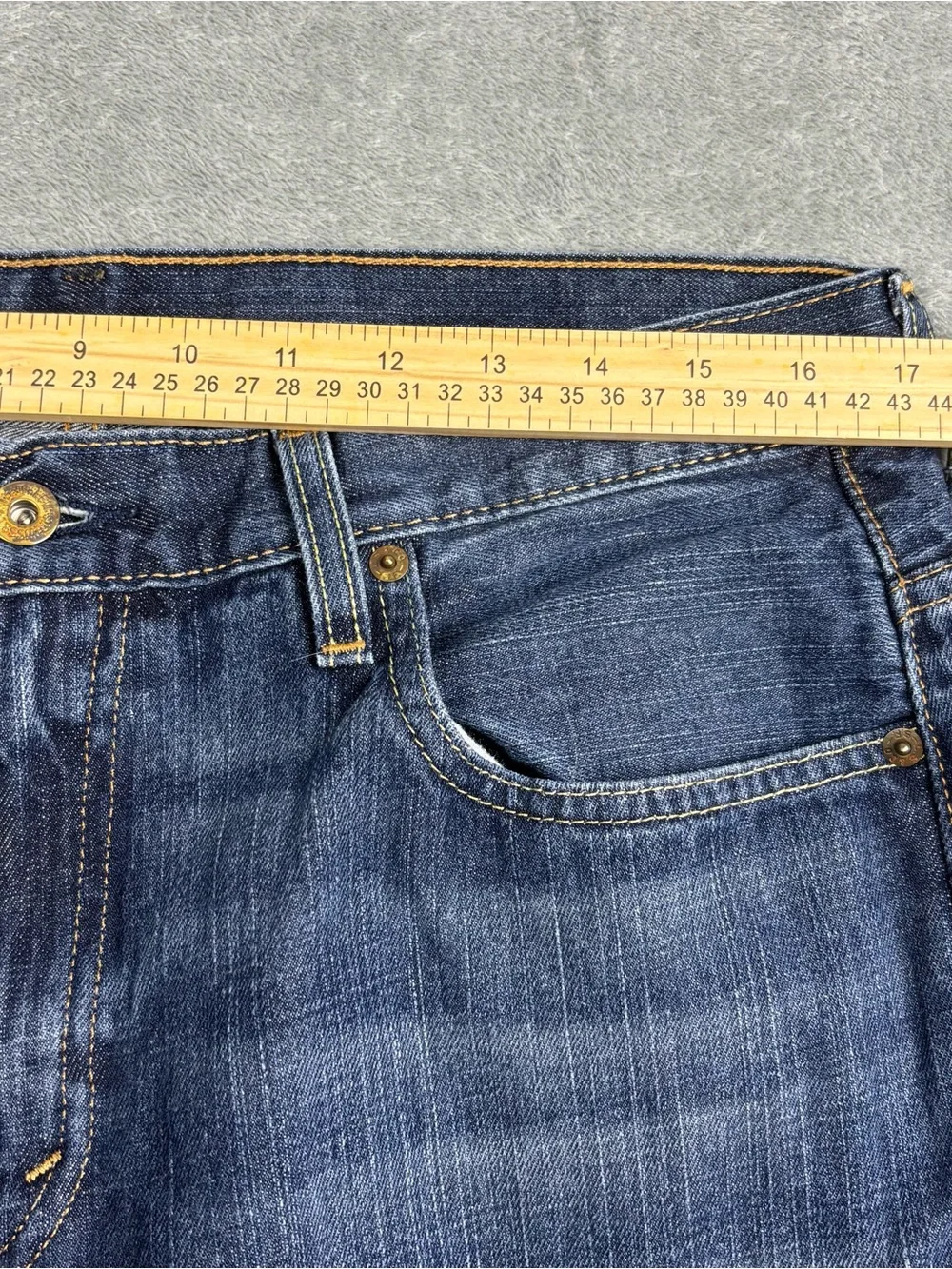 Levi's 569 Jeans Mens 34X36 (Fit 34X35) Blue Loose Straight Denim Relaxed Baggy